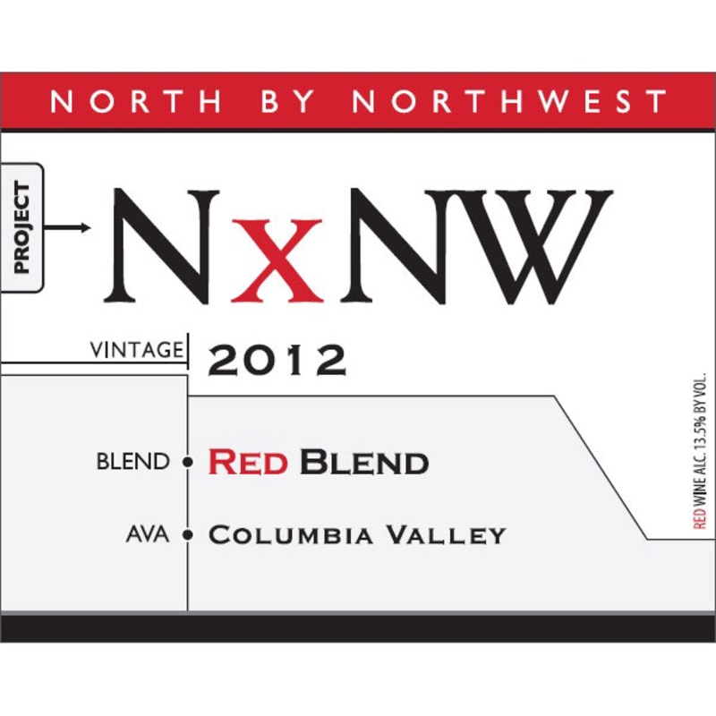 North by Northwest Red Blend 2012 Front Label
