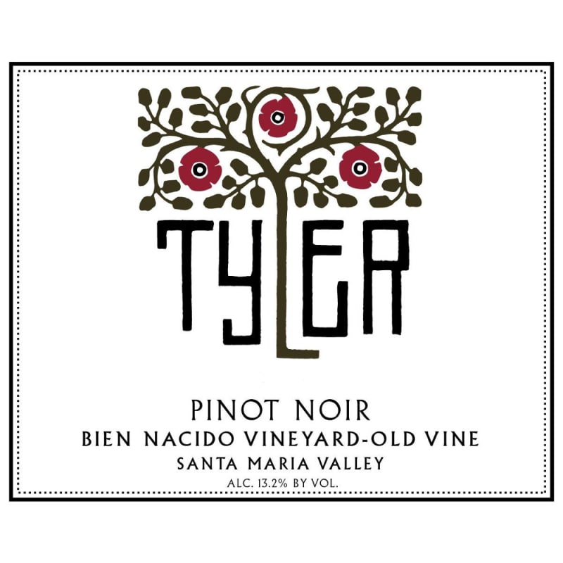 Tyler Winery Bien Nacido Vineyard Old Vine Pinot Noir 2013 Front Label