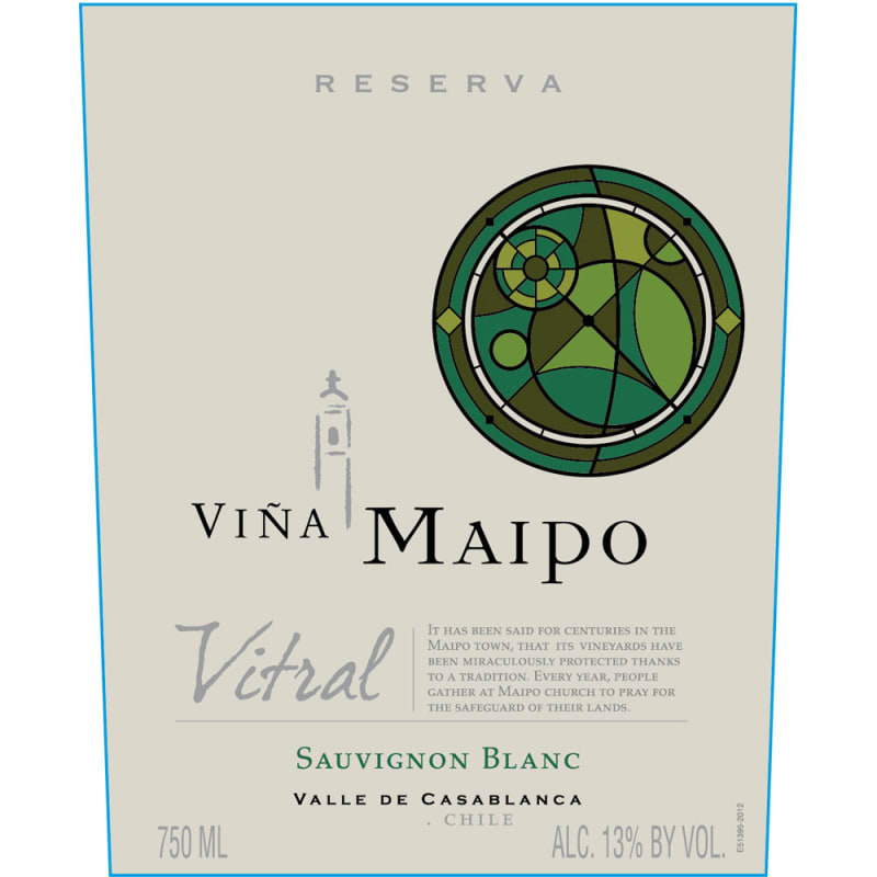 Vina Maipo Vitral Sauvignon Blanc 2014 Front Label