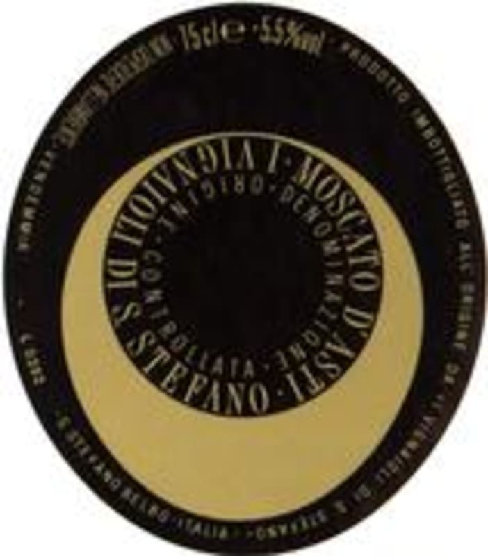 Ceretto Santo Stefano Moscato d'Asti (375ML half-bottle) 1998 Front Label