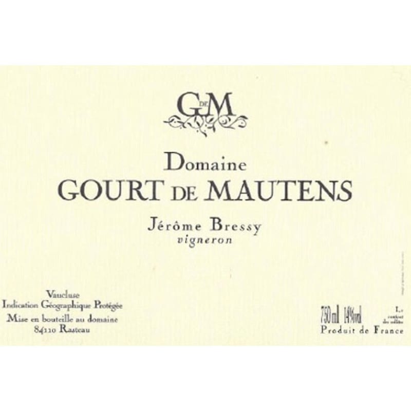 Domaine Gourt de Mautens Bressy 2009 Front Label