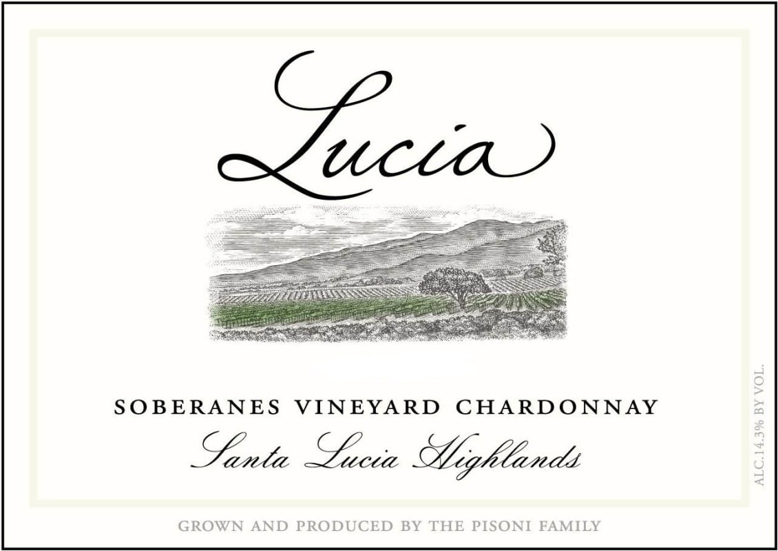Lucia Vineyards Soberanes Vineyard Chardonnay 2013 Front Label