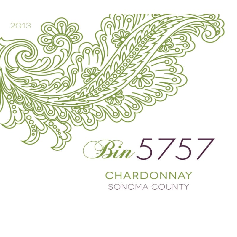 Bennett Valley Cellars Bin 5757 Chardonnay 2013 Front Label
