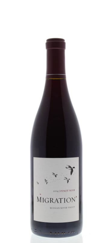 Migration Russian River Pinot Noir 2014 Front Bottle Shot