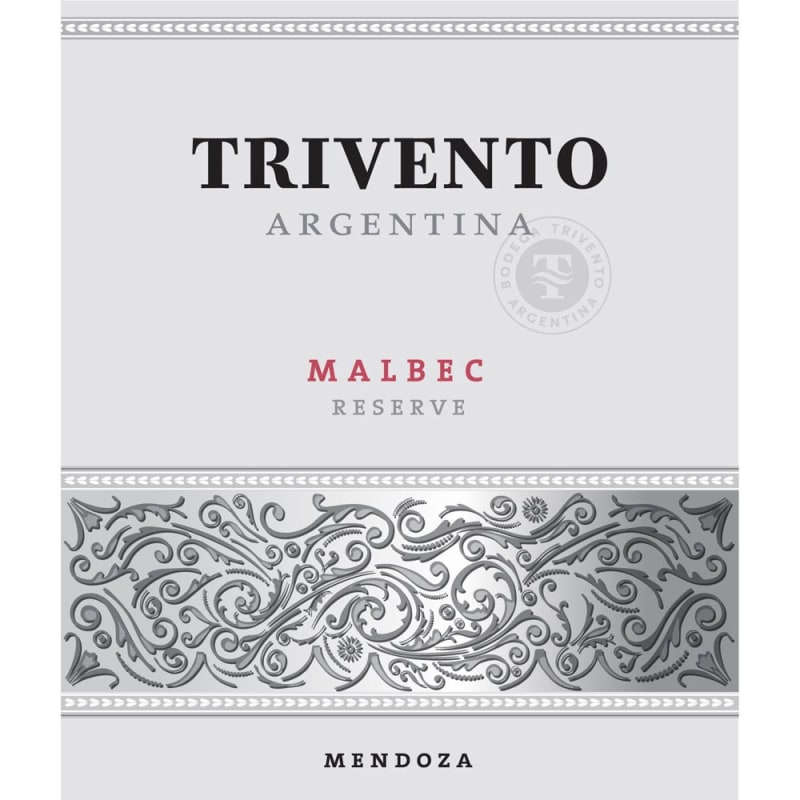 Trivento Reserve Malbec 2015 Front Label