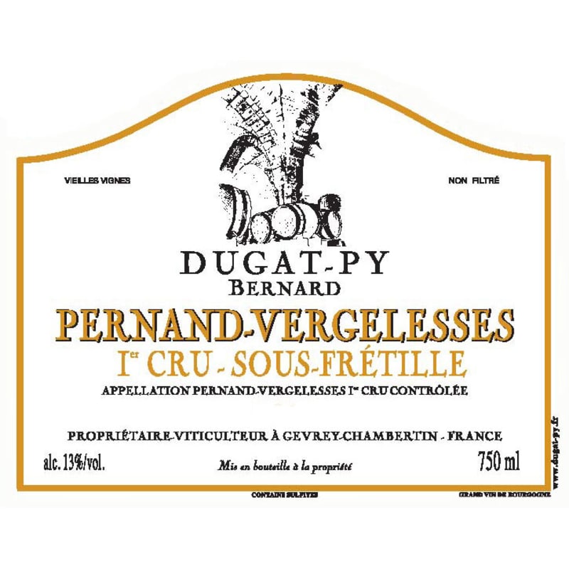 Dugat-Py Pernand-Vergelesses Sous-Fretille Vieilles Vignes Premier Cru 2011 Front Label
