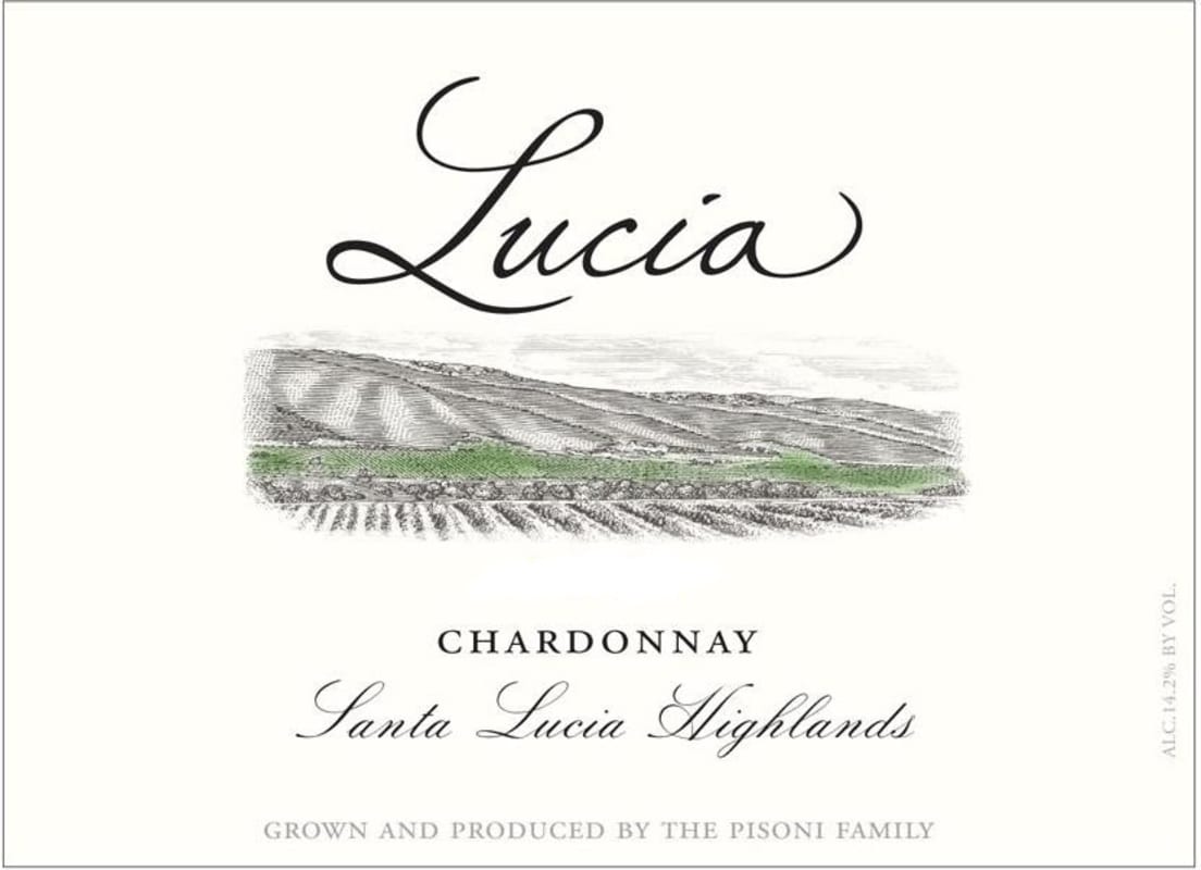 Lucia Vineyards Chardonnay 2014 Front Label