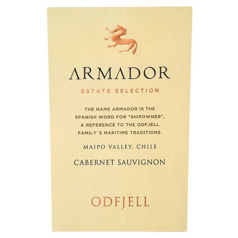 Odfjell Armador Cabernet Sauvignon 2013 Front Label