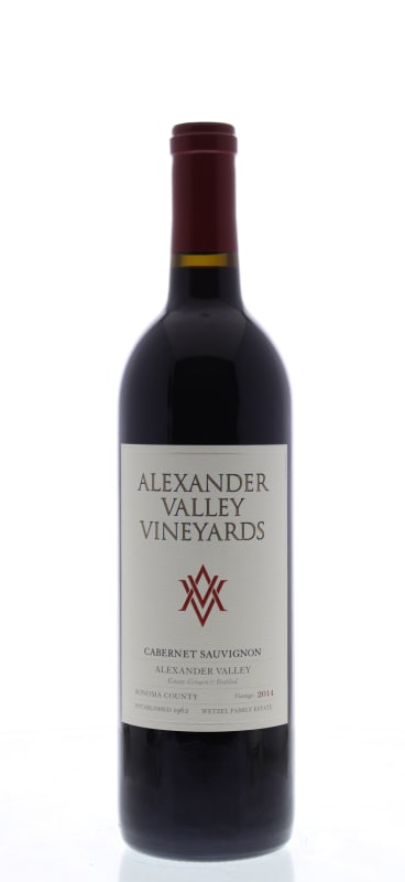 Alexander Valley Vineyards Cabernet Sauvignon 2014 Front Bottle Shot