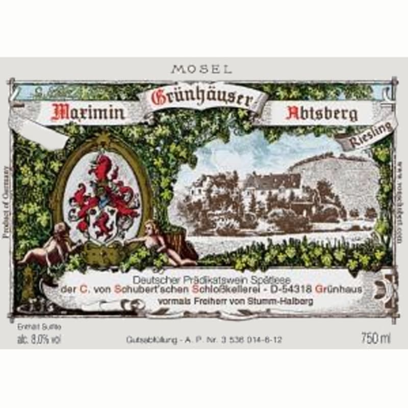 Maximin Grunhaus Riesling 2014 Front Label