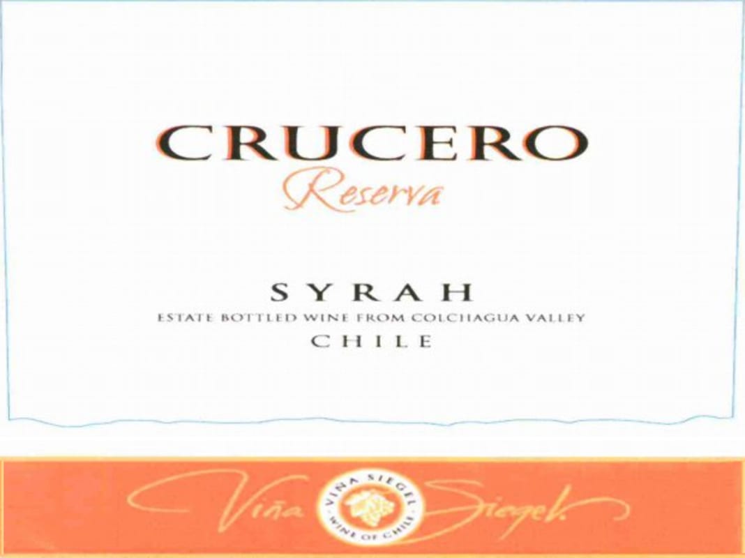 Vina Siegel Crucero Reserva Syrah 2011 Front Label