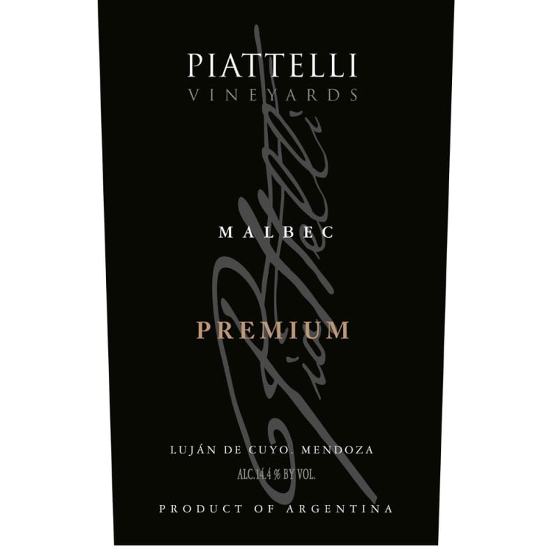 Piattelli Premium Reserve Malbec 2014 Front Label