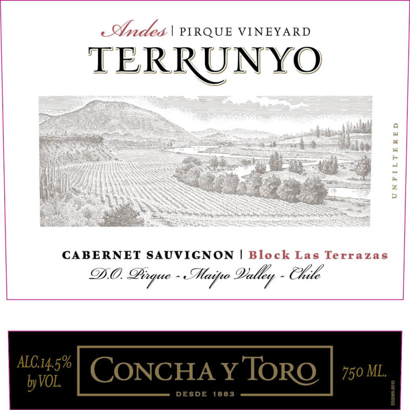 Terrunyo Cabernet Sauvignon 2011 Front Label