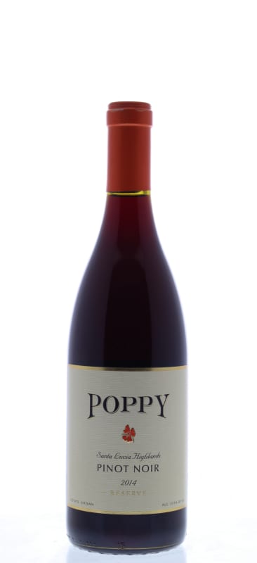 Poppy Santa Lucia Highlands Pinot Noir 2014 Front Bottle Shot