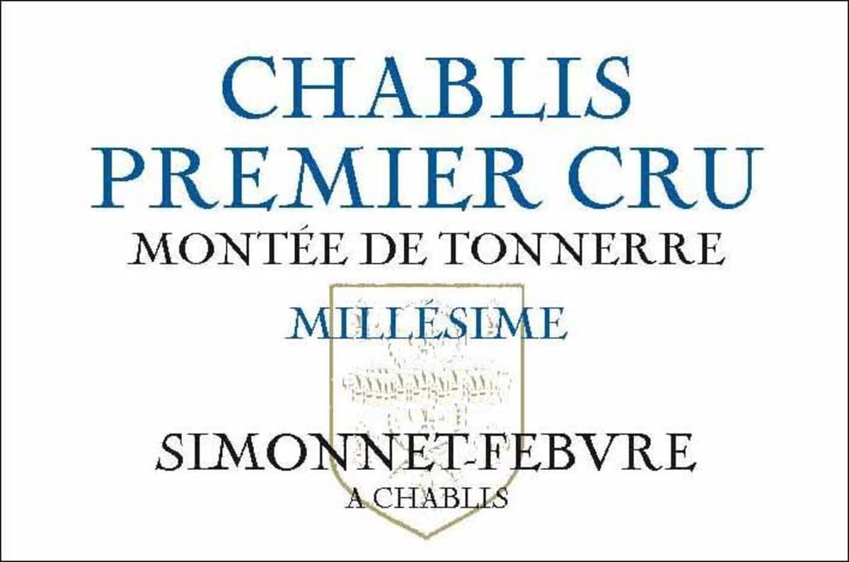 Simonnet-Febvre Chablis Montee de Tonnerre Premier Cru 2014 Front Label