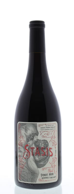 Stasis Pinot Noir 2013 Front Bottle Shot