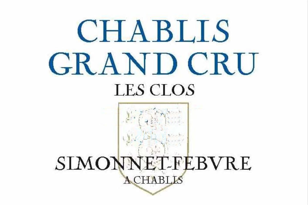 Simonnet-Febvre Chablis Les Clos Grand Cru 2008 Front Label