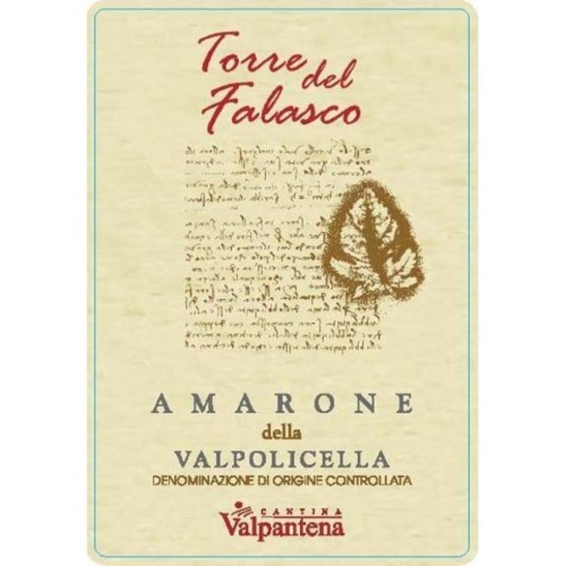 Cantina Valpantena Torre del Falasco Amarone della Valpolicella 2007 Front Label