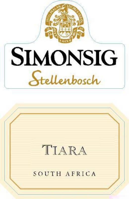 Simonsig Tiara 2006 Front Label