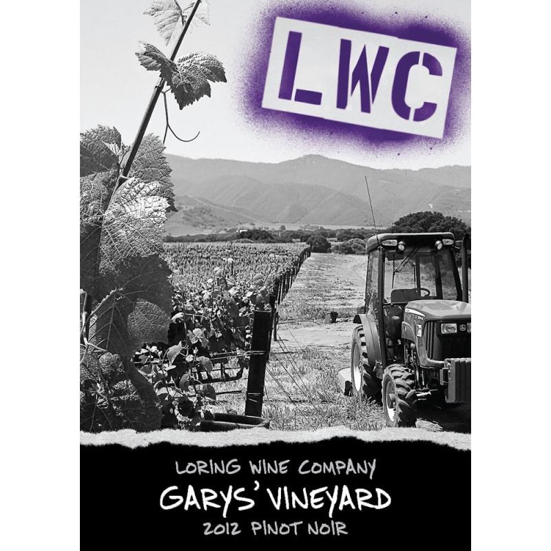 Loring Wine Company Garys' Vineyard Pinot Noir 2012 Front Label