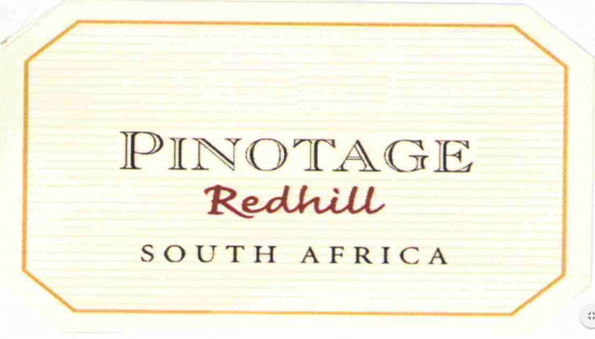 Simonsig Redhill Pinotage 2012 Front Label