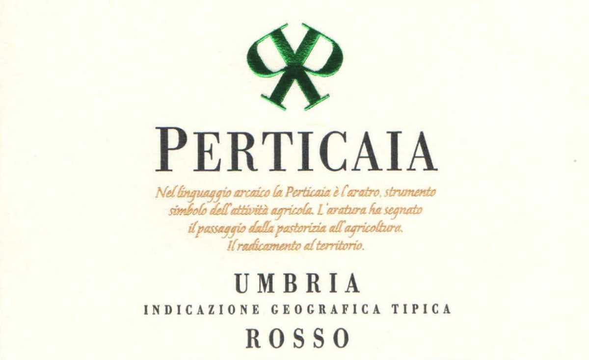 Perticaia Umbria Rosso 2013 Front Label