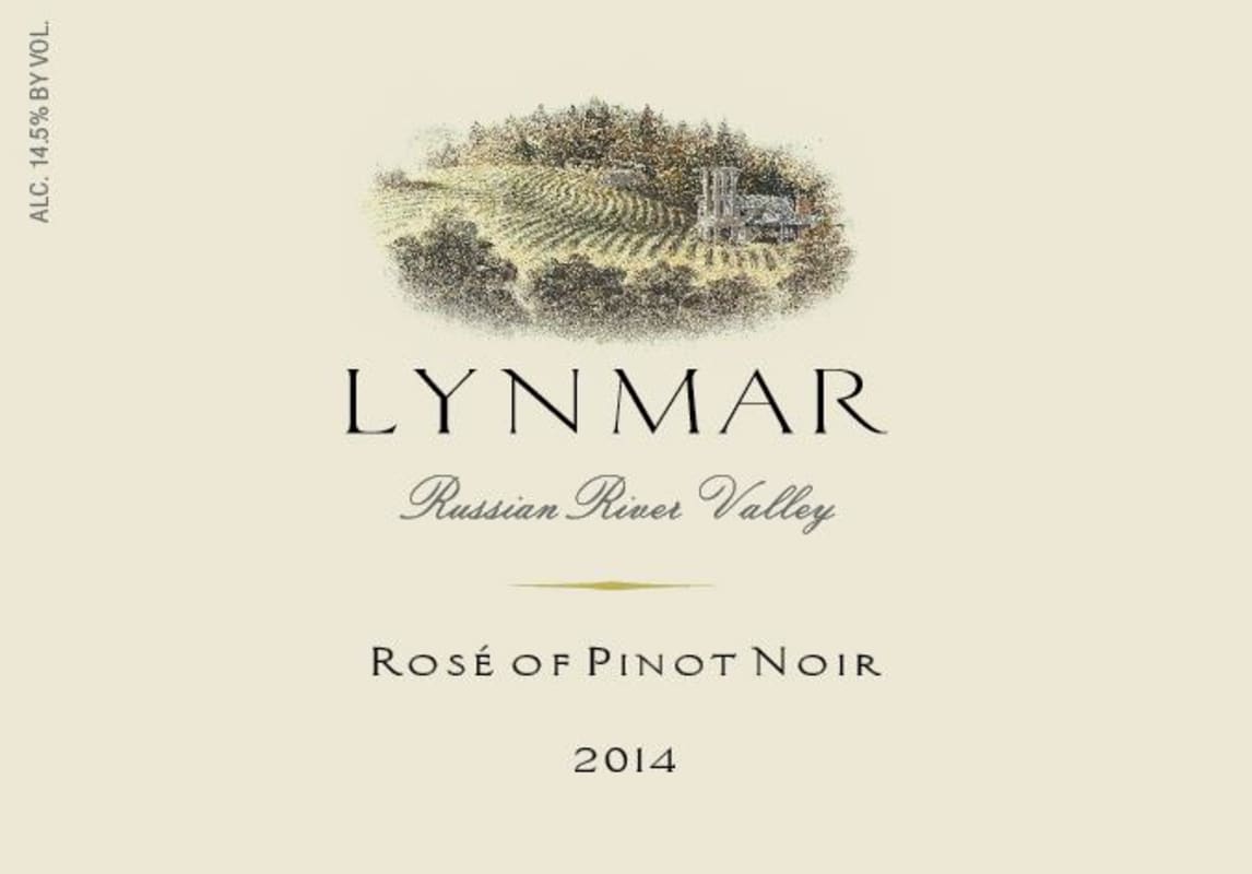 Lynmar Winery Rose of Pinot Noir 2014 Front Label