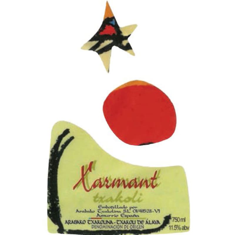 Xarmant Arabako Txakolina 2015 Front Label