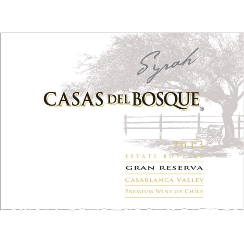 Casas del Bosque Gran Reserva Syrah 2013 Front Label