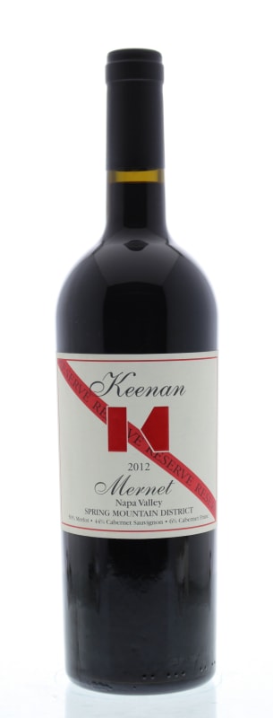 Keenan Mernet Reserve 2012 Front Bottle Shot