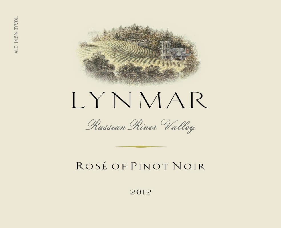 Lynmar Winery Rose of Pinot Noir 2012 Front Label