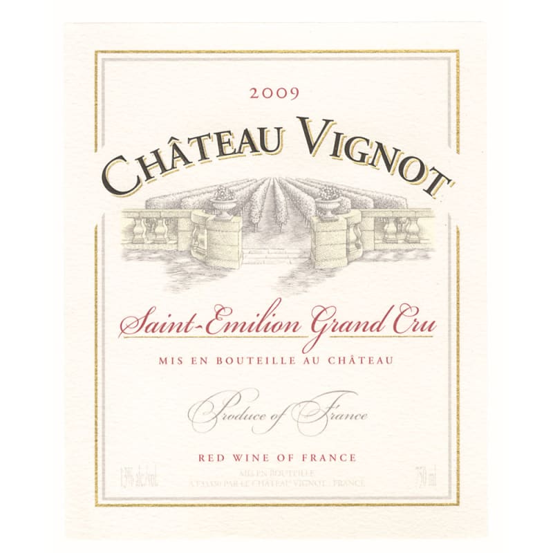 Chateau Vignot 2009 Front Label