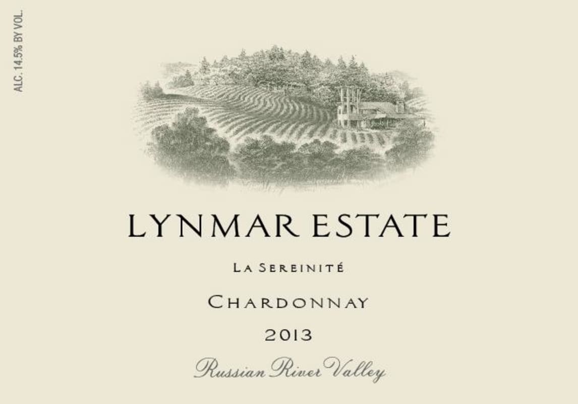 Lynmar Winery La Sereinite Chardonnay 2013 Front Label