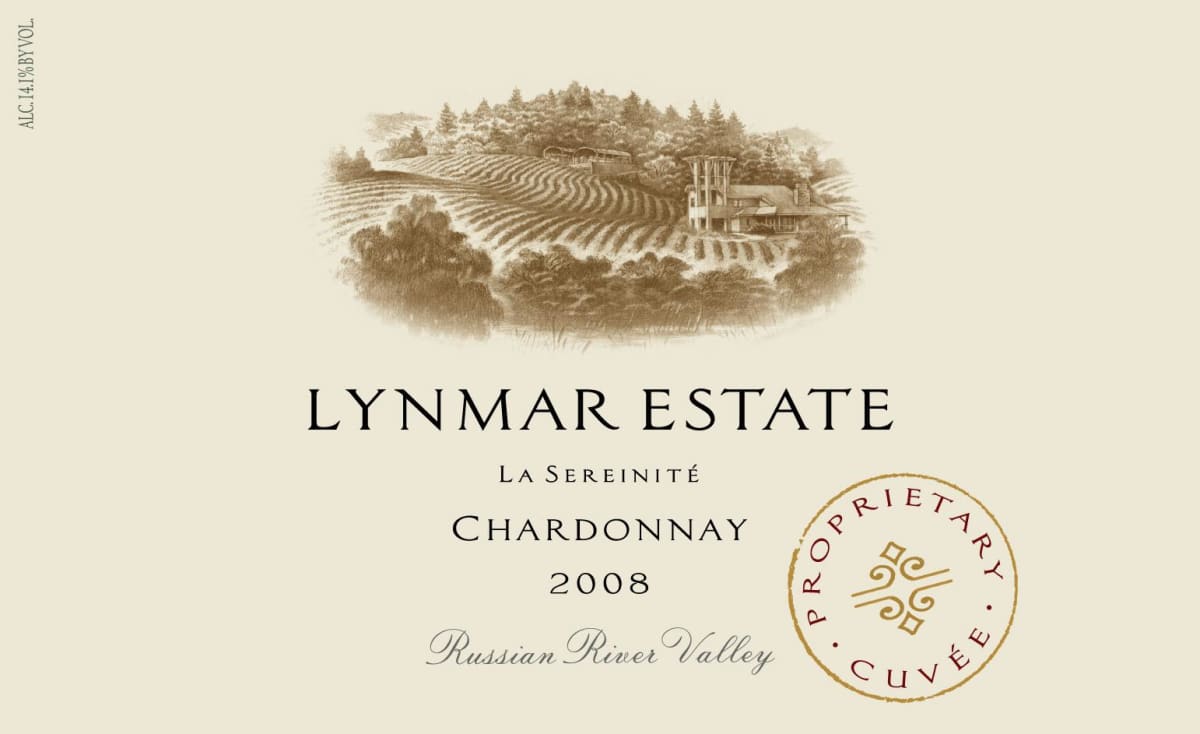 Lynmar Winery La Sereinite Chardonnay 2008 Front Label