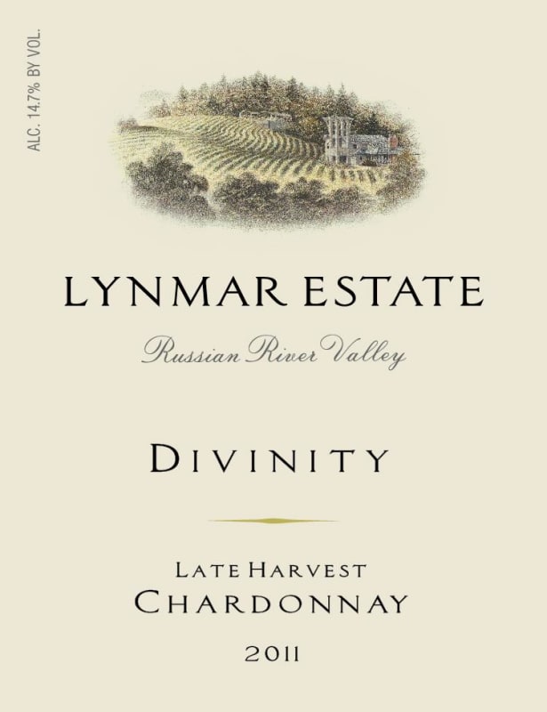 Lynmar Winery Divinity Late Harvest Chardonnay 2011 Front Label