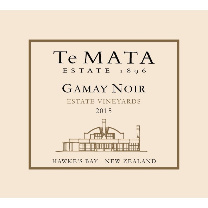 Te Mata Estate Vineyards Gamay Noir 2015 Front Label