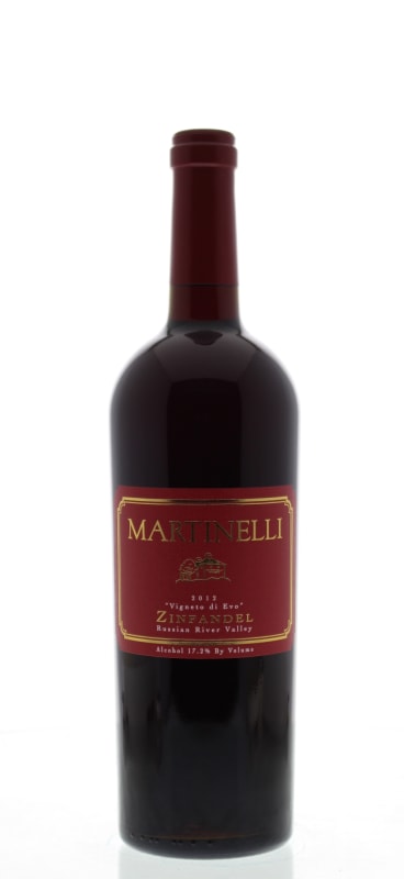 Martinelli Vigneto di Evo Zinfandel 2012 Front Bottle Shot