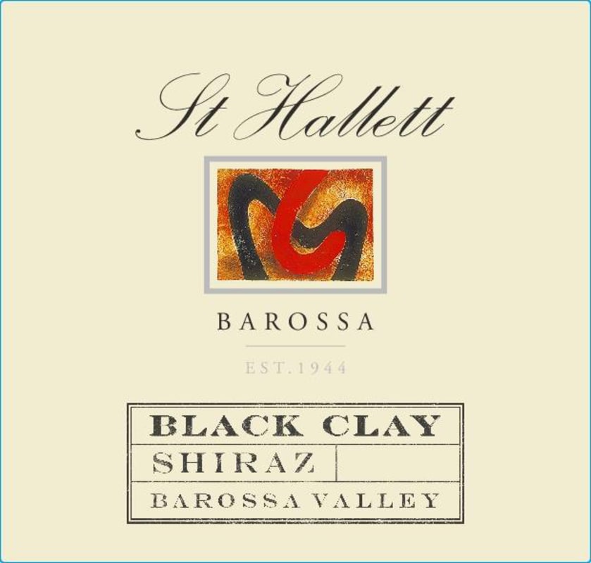 St Hallett Black Clay Shiraz 2014 Front Label