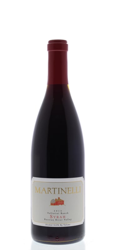 Martinelli Vellutini Ranch Syrah 2012 Front Bottle Shot