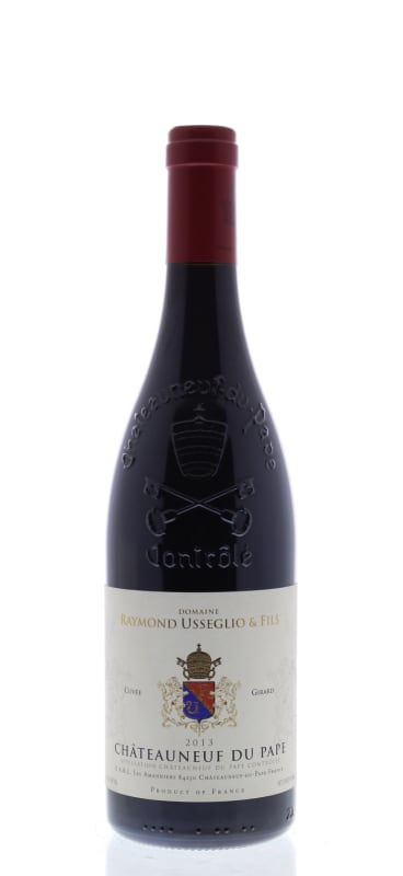 Domaine Raymond Usseglio Chateauneuf-du-Pape Girard 2013 Front Bottle Shot