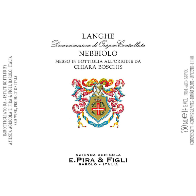 E. Pira e Figli Langhe Nebbiolo 2013 Front Label