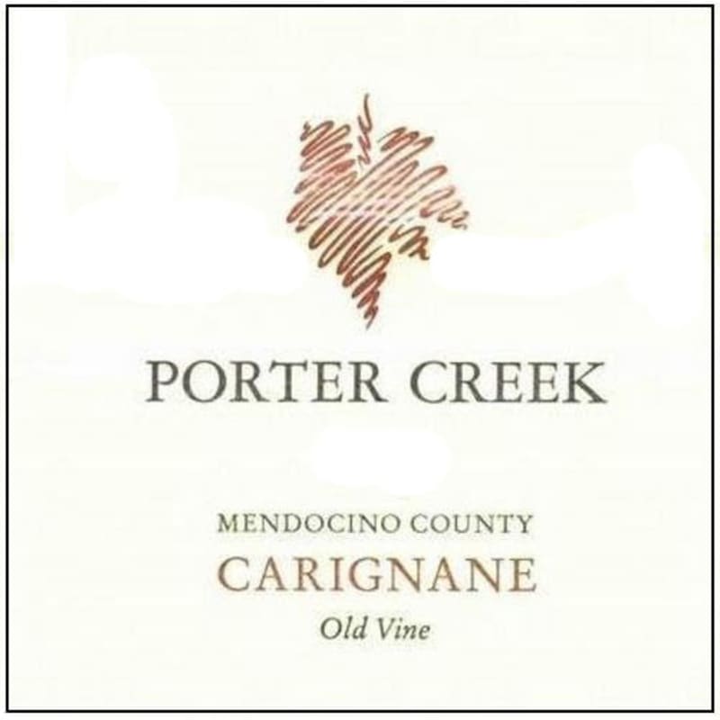 Porter Creek Old Vine Carignane 2013 Front Label
