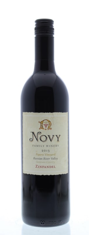 Novy Papera Vineyard Zinfandel 2013 Front Bottle Shot