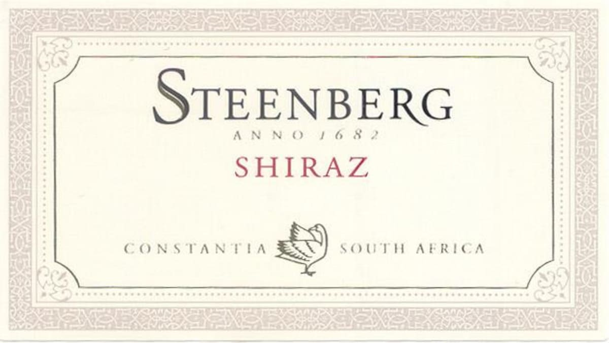 Steenberg Shiraz 2013 Front Label