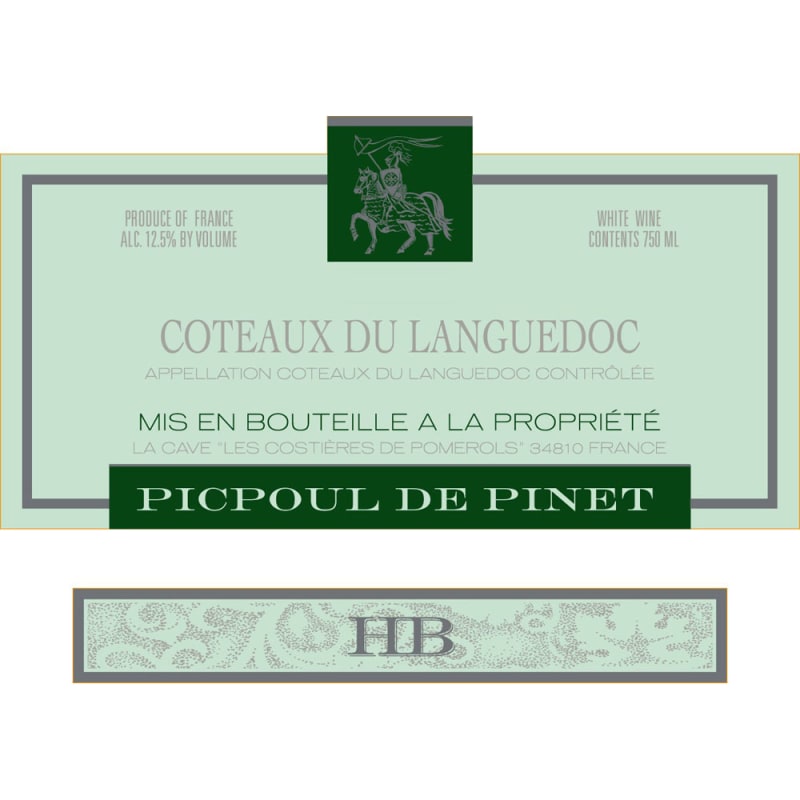 Cave de Pomerols HB Picpoul de Pinet 2015 Front Label