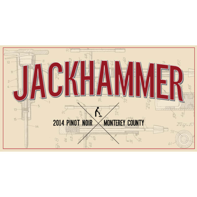 Jackhammer Pinot Noir 2014 Front Label