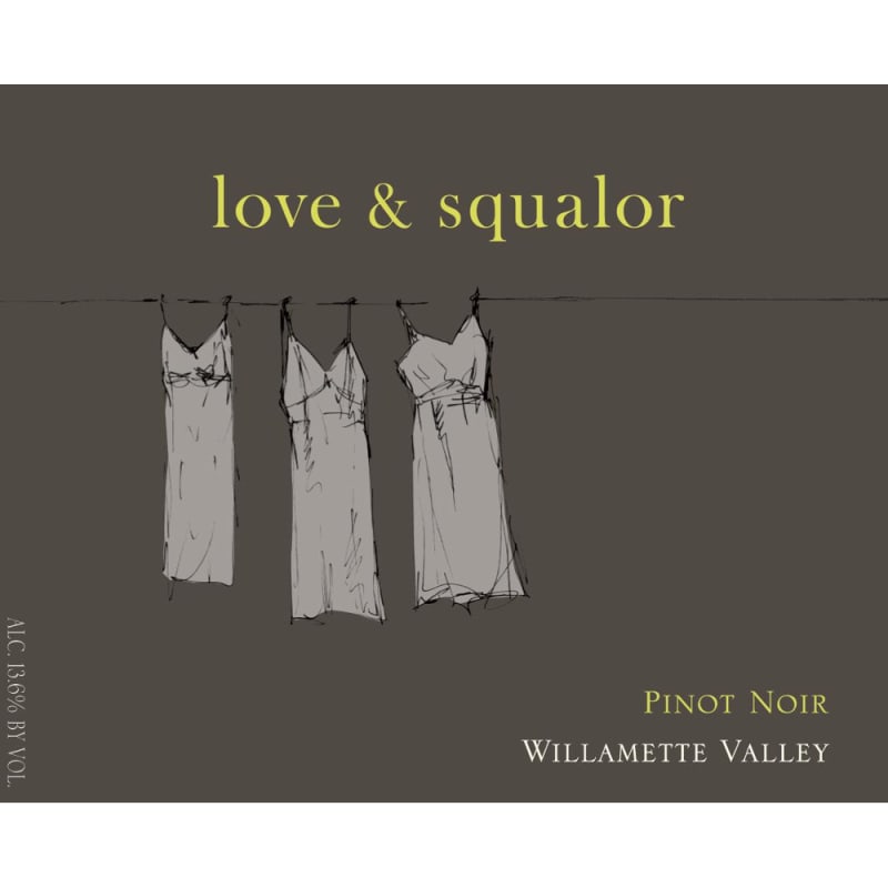Love & Squalor Willamette Valley Pinot Noir 2013 Front Label