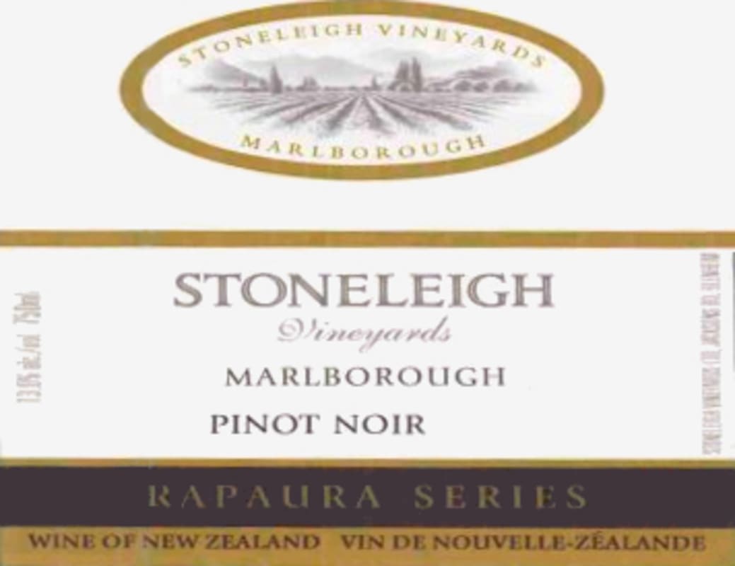Stoneleigh Rapaura Series Pinot Noir 2011 Front Label