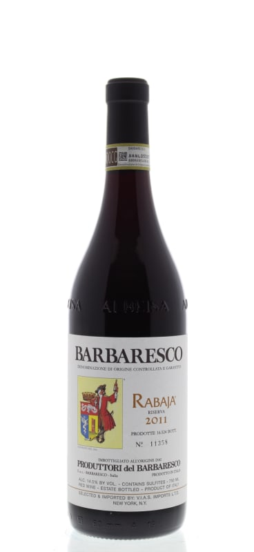 Produttori del Barbaresco Barbaresco Riserva Rabaja 2011 Front Bottle Shot