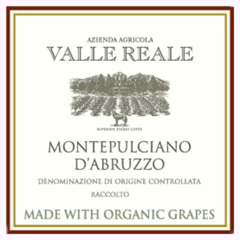 Valle Reale Montepulciano d'Abruzzo 2014 Front Label
